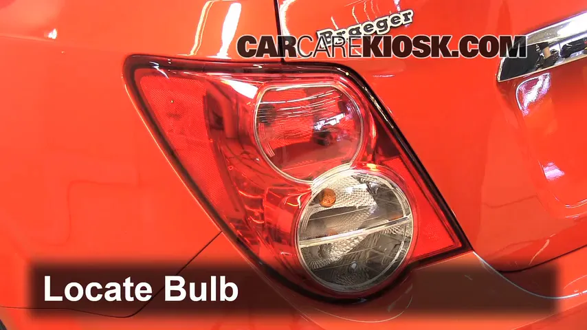 2012 Chevrolet Sonic LT 1.8L 4 Cyl. Sedan Lights Tail Light (replace bulb)